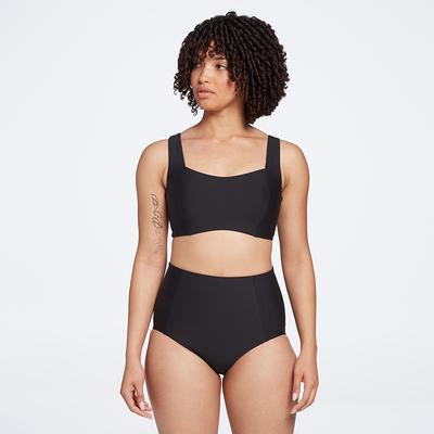 CALIA Women's Sculpt Swim Top, M D/DD, Pure Black