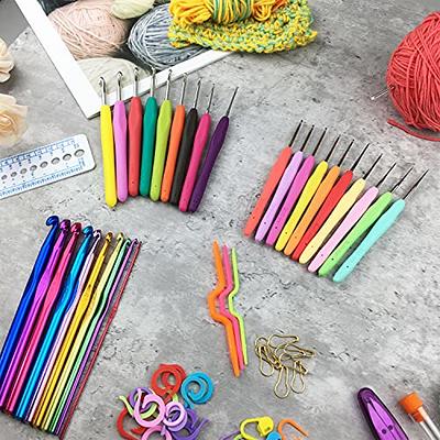 105 Piece Crochet Kit, Crochet Hooks Yarn Set, Knitting Kit, Knitting  Accessories Set,Includes Complete Crochet Accessories-Perfect Crochet  Starter