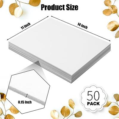 Frienda 50 Pack Foam Boards 11x14 Inch Foam Core Backing Board 1/8 Inch  Thickness Foam Poster Boards for Projects Foam Boards Presentation Board  for School Crafts Office Art Projects (White) - Yahoo Shopping