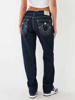 True Religion Men's Ricky Big T Straight Leg Jean with Back Flap