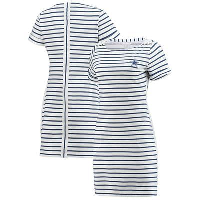 Tommy Bahama White San Francisco 49ers Tri-Blend Jovanna Striped Dress