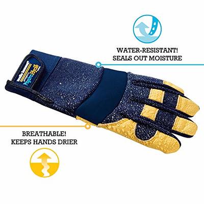 Wells Lamont Men's HydraHyde Leather Work Gloves, ONE PAIR SIZE M, L, & XL  NEW