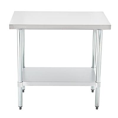 Kitchen Tek 16-Gauge 304 Stainless Steel Commercial Work Table