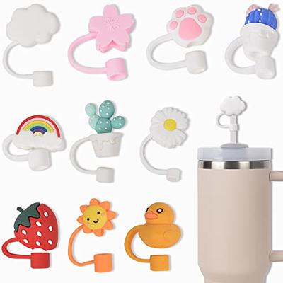  Straw Covers Cap for Stanley Cup, 8PCS Cloud Rainbow Sunflower  Cactus Strawberry 10MM Straw Cover, Silicone Straw Covers Cap Straw Topper  for Stanley 30&40 Oz Tumbler, Stanley Cup Accessories: Home 