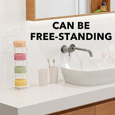 SpaceAid 4 Tier Shampoo Bar Holder for Shower, Self Draining Soap