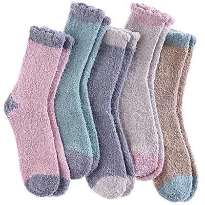 CHOWISH Womens Fuzzy Slipper Socks Super Soft Microfiber Fluffy Cozy Winter  Warm