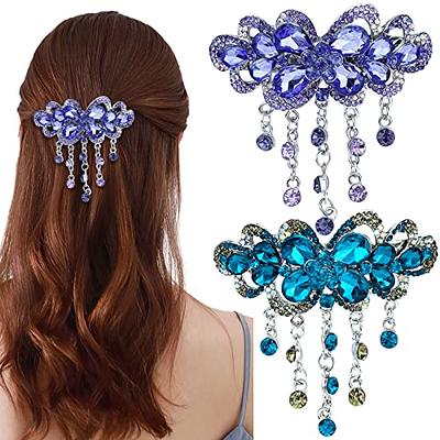 2 PCS Crystal Gold Butterfly Hair Clips for Women Elegant Rhinestone Claw  Clips for Thick Hair Butterfly Hair Accessories - Yahoo Shopping