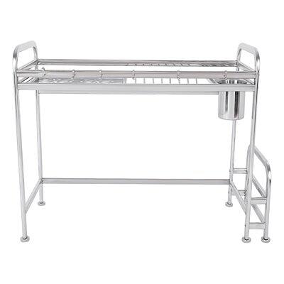 ANTOPY Large Rustproof Stainless Steel Dish Rack for Kitchen Counter, With  Extra Roll-Up Drying Rack, Dish Drainer with Drainboard and Utensil Holder  - Yahoo Shopping