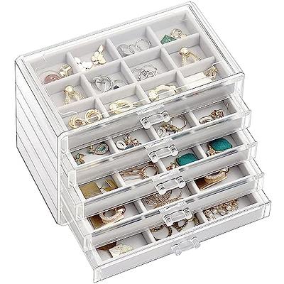 12 Grids Jewelry Storage Display Case Earring Organizer Box Tray Holder  Gray