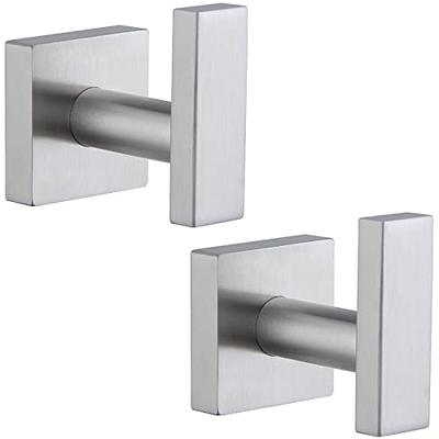 WOWOW Double Robe Hook 304 Stainless Steel in Brushed Nickel 480807-HD -  The Home Depot