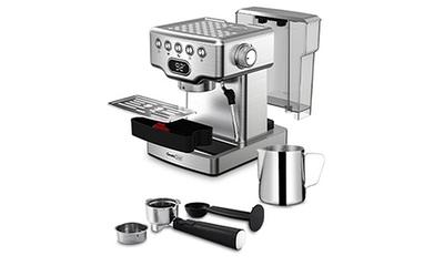 EspressoWorks 19-Bar Espresso, Cappuccino and Latte Maker 10-Piece Set -  Brew Cappuccino and Latte with One Button - Espresso Machine with Milk