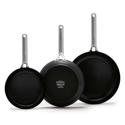 GreenPan Hudson Healthy Ceramic Nonstick, Frying Pan/Skillet, 12, Black 