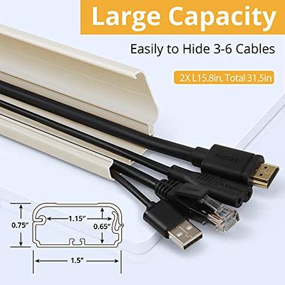 in Wall Cable Management Kit (White x2) + 306 Cord Hider - Cord Cover Wall  - Yahoo Shopping