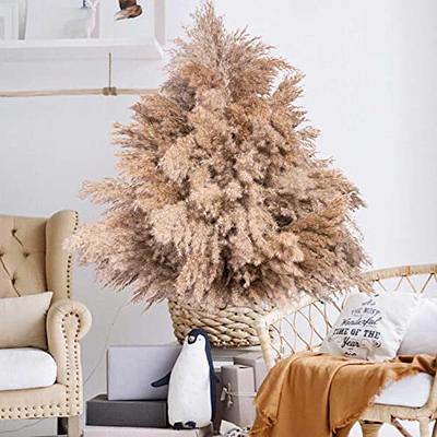 100pcs Fall Decor Natural Pampas Grass Bouquet Decorations Home Decor  Long-Lasting Dried Flowers Bouquet For Boho Home Decor