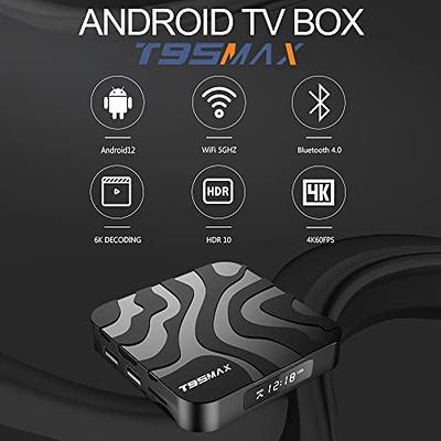  Android TV Box 11.0, Android TV Box 4GB RAM 32GB ROM with  RK3318 Quad-Core 64 Bits, Android Box Dual-WiFi 2.4GHz/5GHz BT 4.2 USB 3.0  3D 4K/6K TV Box : Electronics