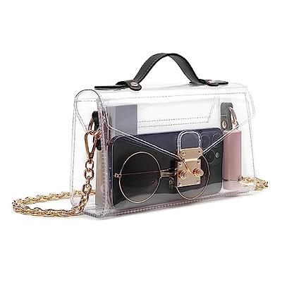  LZXYBIN Clear Purses for Women Stadium, Small Clear Purse  Concert Transparent Crossbody Bag Stadium Approved for Women : Sports &  Outdoors