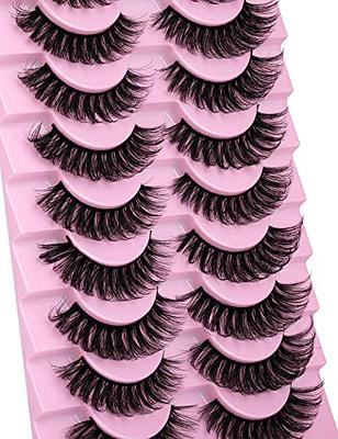 wiwoseo Lashes Extension Strip Hybrid Eyelashes Thick Volume Natural False  Eyelashes Fluffy Mink Lashes 3D Wispy Fiber Russian Strip lashes D Curl 10 Pairs  Pack - Yahoo Shopping