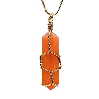 UIRPK Crystal Stone Holder Necklace,1Pcs Crystal Holder  Necklaces,Adjustable Crystal Holder Necklace Cage,Crystal Necklace  Holder,Crystal Stone Holder