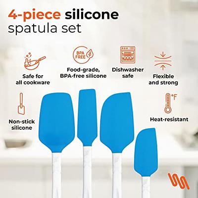 M KITCHEN Silicone Spatula Set - Heat Resistant & BPA Free - 4 Piece  Nonstick Rubber Spatulas, Spoonula, Jar Scraper for Cooking, Baking,  Mixing, Frosting - Dishwasher Safe Kitchen Utensils - Yahoo Shopping