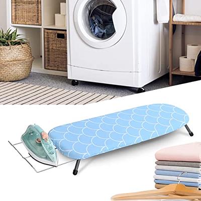 Foldable Ironing Board, Portable Iron Board with Iron Rest, Tabletop Small  Ironing Board with 2 Heat Resistant Ironing Covers, Mini Ironing Board with  Non-Slip Feet for Bathroom, Laundry Rooms, Dorms - Yahoo