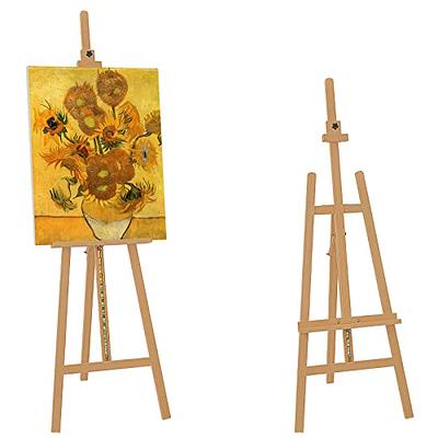 Mini Canvas And Natural Wood Easel Set For Art Painting Drawing