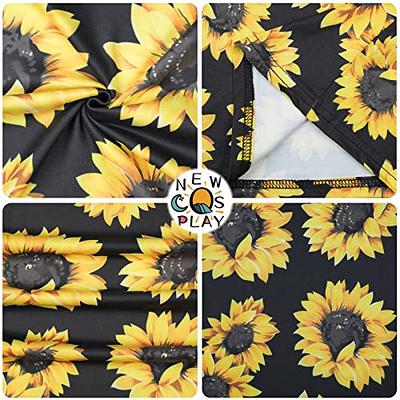 NEWCOSPLAY Women's Comfy Pajama Pants Sunflower Casual Drawstring