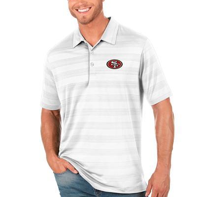 Antigua White San Francisco 49ers Motion Polo Shirt in Gray for Men