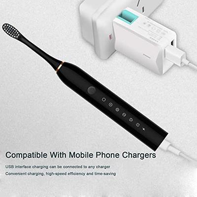 Fufafayo Electric Toothbrush, Electric Toothbrush with 8 Brush Heads,with  Toothbrush Box, 5 Cleaning Modes, Water Proofing IPX7 Water Proofing