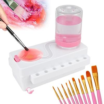 Paint Brush Cleaner, Paint Brush Washer, Brush Rinser with 10 Brushes, Paint  Brush Rinser with Drain, Multifunctional Paint Brush Cleaner Tool, Water  Cycle Rinser for Acrylic Art Supplies - Yahoo Shopping