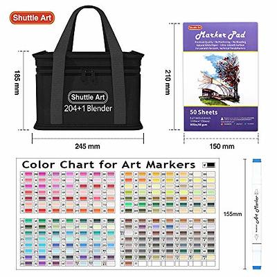Alcohol-Based Markers Set, Double Tipped Fine&Chisel Art Marker Set for  Artist, Adults Coloring, Drawing, Sketching, 71 Classic Colors+1 Blender+1  Swatch+1 Blue Travel Case