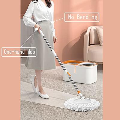  Spin Mop Bucket Floor Cleaning - Favbal Mop and Bucket