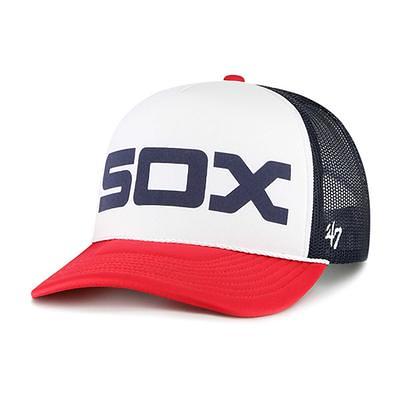 Men's '47 White Chicago Sox Dark Tropic Hitch Snapback Hat