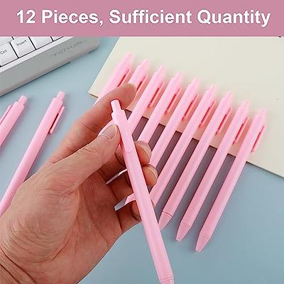 12Pcs Ballpoint Pens Comfortable Writing Pens Pastel Retractable Journaling  Pens