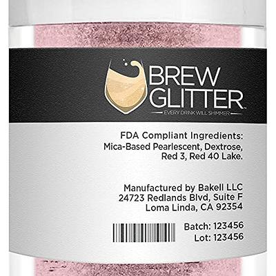 BREW GLITTER Blue Edible Glitter For Drinks, Cocktails, Beer, Drink Garnish  & Beverages | 4 Gram | KOSHER Certified | 100% Edible & Food Grade 