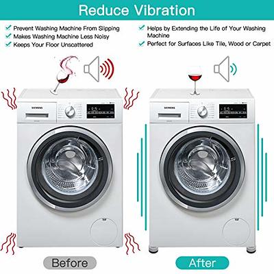 Anti Vibration Pads for Washing Machine 4 Pack Shock and Noise Cancelling  Washer Dryer Support Anti-Walk Foot Pads Anti Slip Fridge Bed Leveling Mat