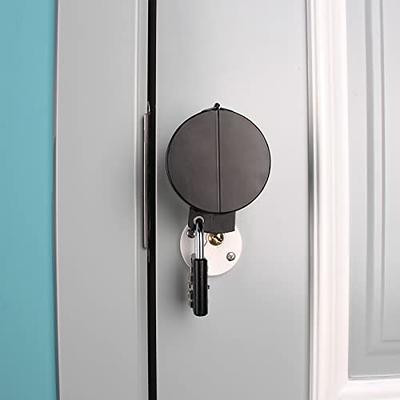 Refrigerator Door Lock with Padlock - White