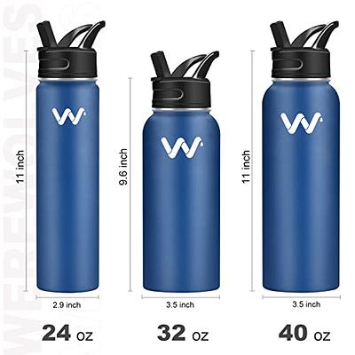 Futtumy 32 Oz Water Bottle, Sports Water Bottle with Straw Lid & Chug Lid,  Best Reusable Gym Water Bottle for Men Women, Vacuum Stainless Steel