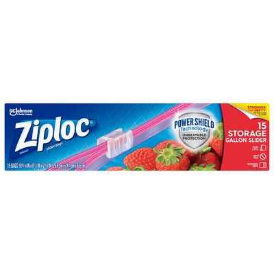 Ziploc Slider Storage Bags, Gallon - 68 count
