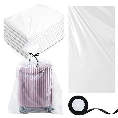 Vieshful 3 Pack Clear Storage Bags 110L Over-Sized Clothes Bags with Double Zippers Sturdy Handles Tote Moving Bags for Duvet, Comforters and Blankets