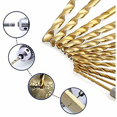 1/4in Hex Shank Drill Bit Set 30pc Quick Titanium Twist Drill Bit Set