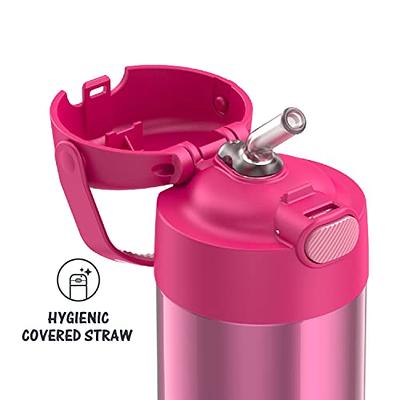 Thermos Kids 12 Oz Stainless Steel Vacuum Insulated Funtainer Straw Bottle,  Princess 