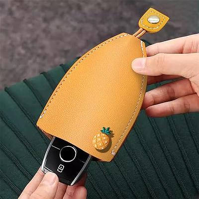 Pull Out Keychain Key Sleeve Cartoon Animal Pu Leather Protective