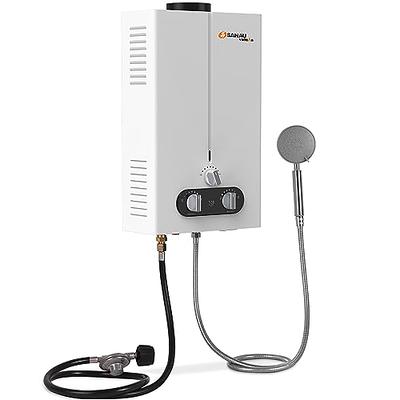 1.85GPM Tankless Water Heater, SANAUVULCAN 7L Outdoor Gas Water