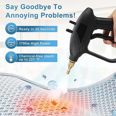 2500W Steam Cleaner, High Pressure Steamer for Cleaning, Portable Handheld  Steam Cleaner for Home Use, Steamer for Car Detailing with 3 Brush Heads