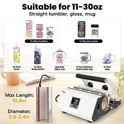 Tumbler Heat Press Machine, Tumbler Press for 20oz 30oz Sublimation  Tumbler, Mug Press Sublimation Machine for Sublimation 11oz 15oz Mugs Cup  Jar,110V