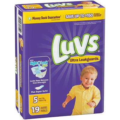 Luvs Nickelodeon Paw Patrol Size 5 Diapers 27+ lbs - 124 ct box