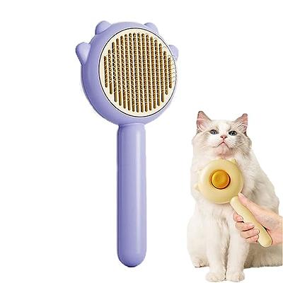 Steam Cat Brush,4 In1 Steamy Cat Brush, Self Cleaning Steam Cat Brush, Cat  Steamer Brush for Massage, Cat Hair Brush for Removing Tangled and Loosse