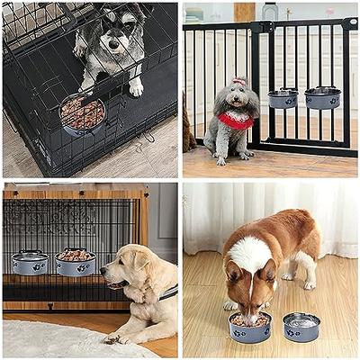 AsFrost Dog Food Bowls Stainless Steel Dog Bowls, Dog Food and Water Bowl  Set with No Spill Non-Skid Silicone Mat, Dog Dishes for Small Medium Large