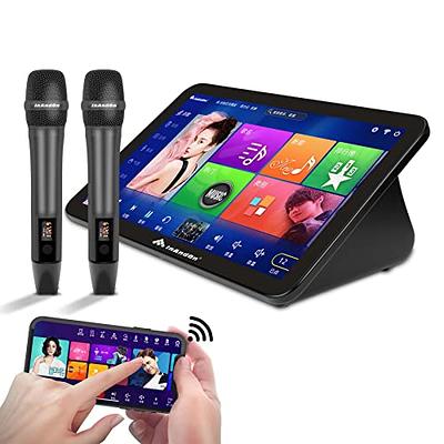 KV-V5 Pro Karaoke Machine, 22 Touch Screen Karaoke Player with Wireless  Microphone,  Movie Song WiFi Cloud Download, Professional Karaoke