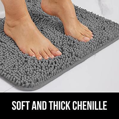  Gorilla Grip Plush Absorbent Shaggy Chenille Bath Rug